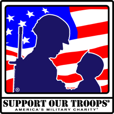 Support our troops logo